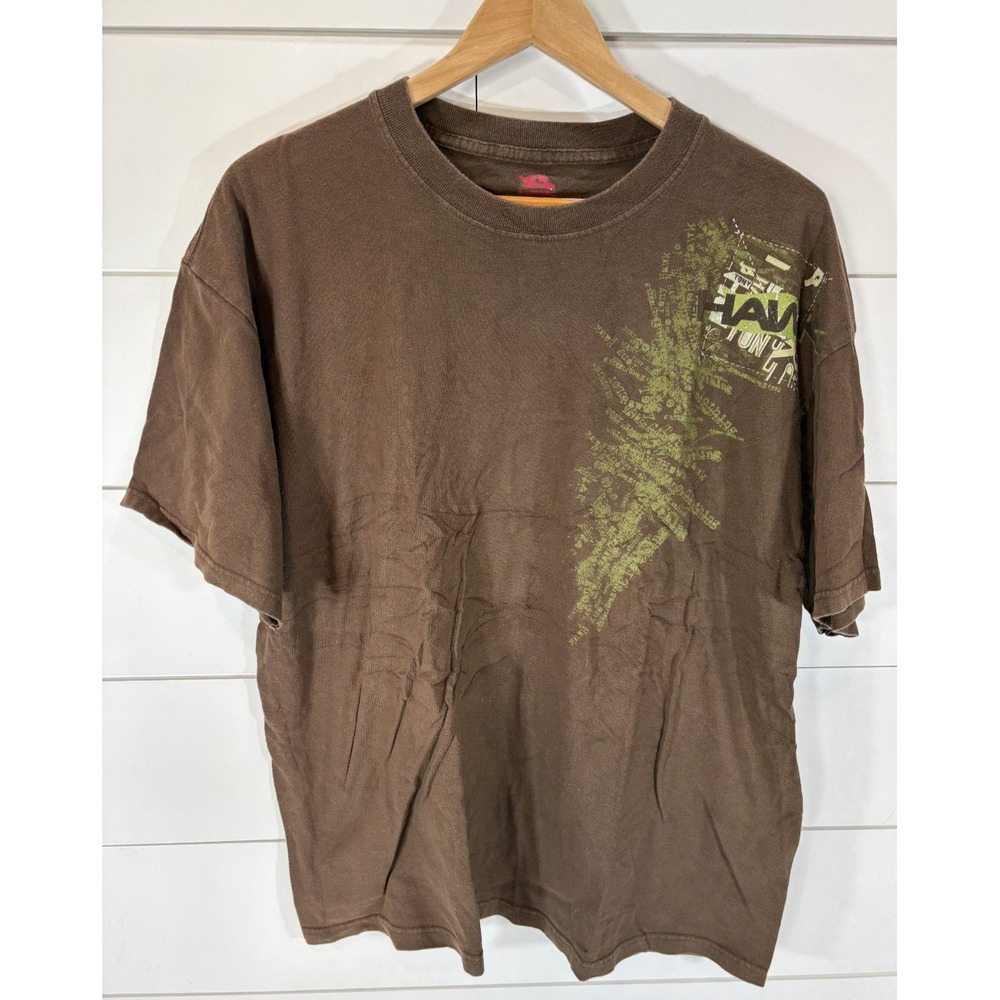 Vintage Tony Hawk Tee 90s Y2K Skate X-Large Brown